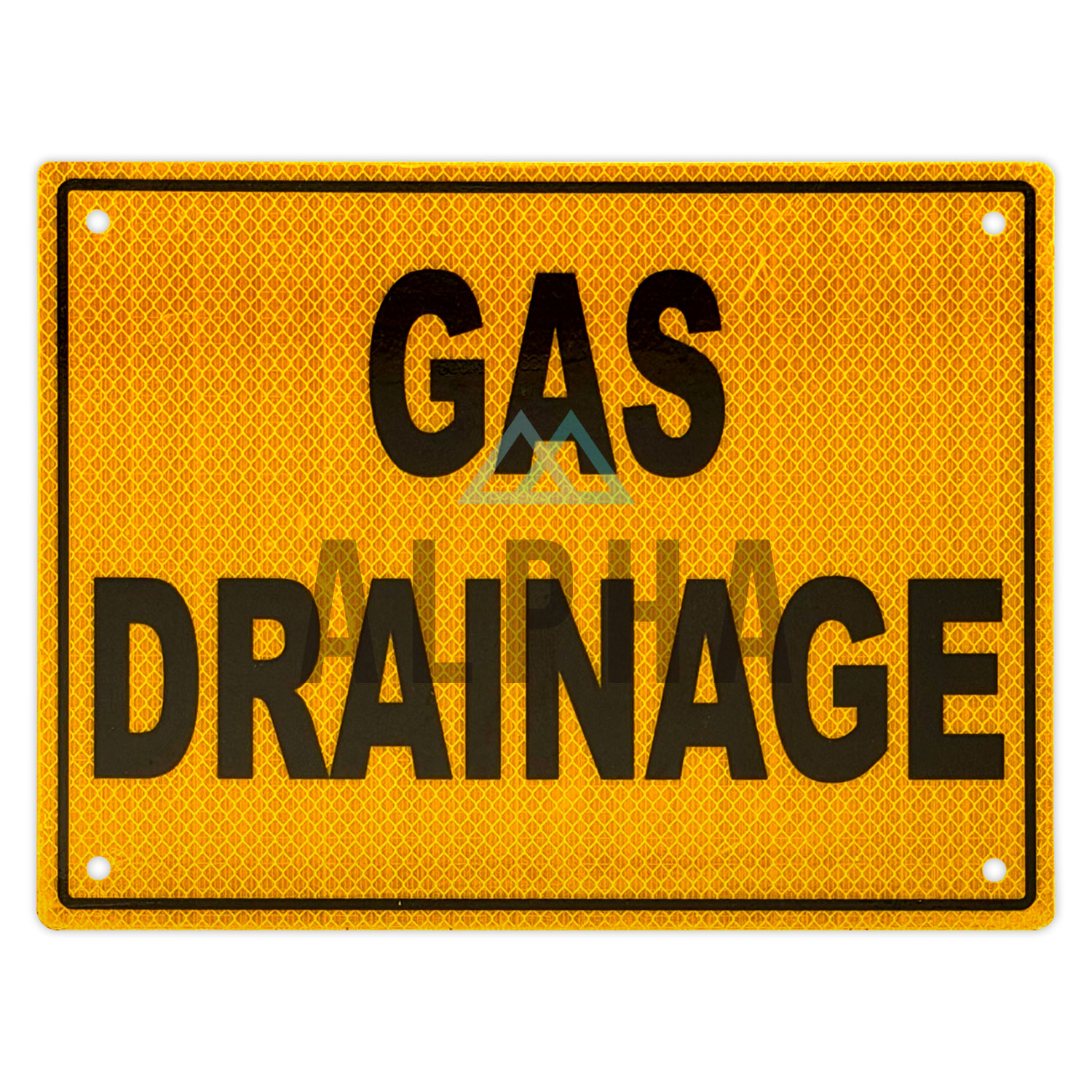 Gas Drainage Sign
