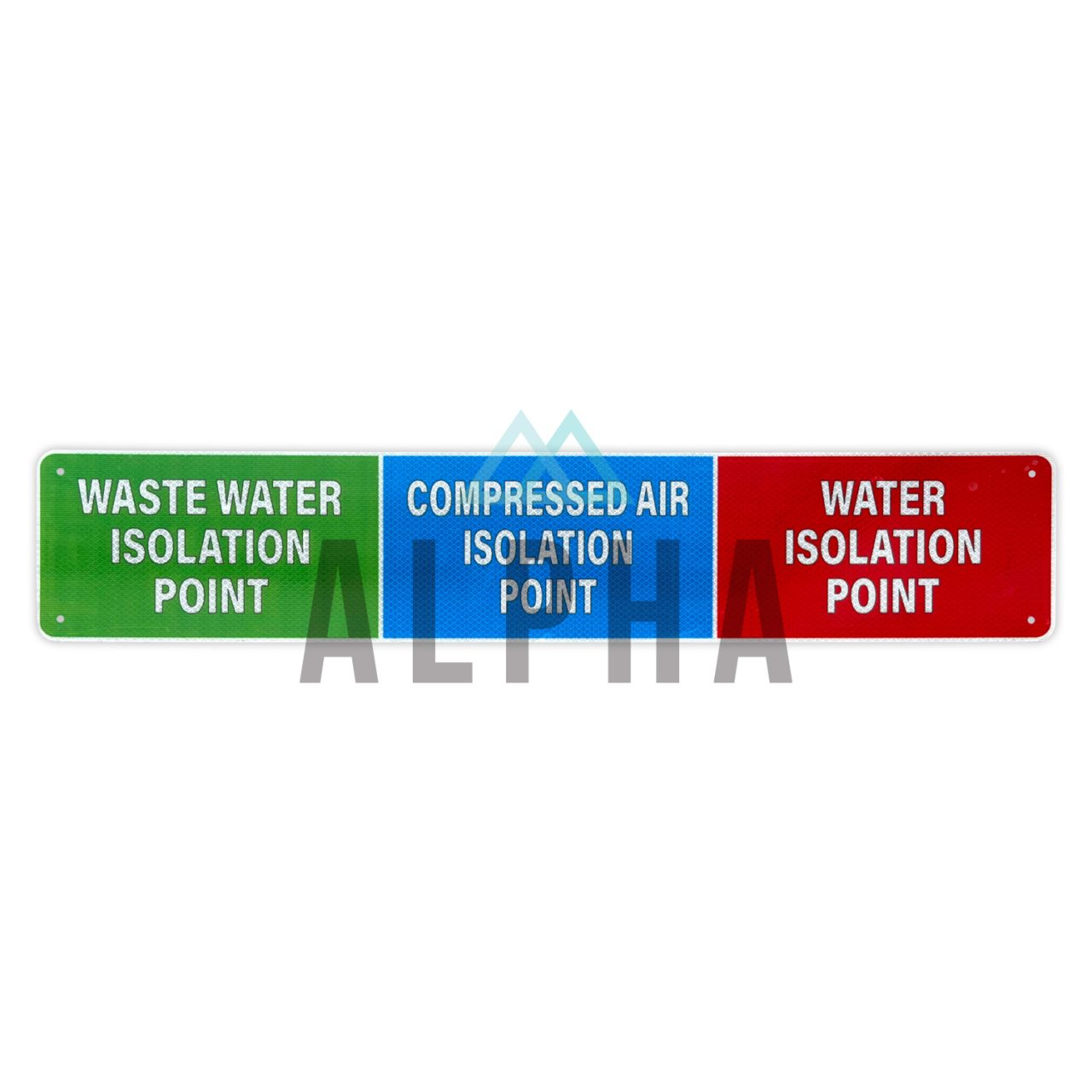 Combo Services Isolation Sign - Alpha Mining Equipment