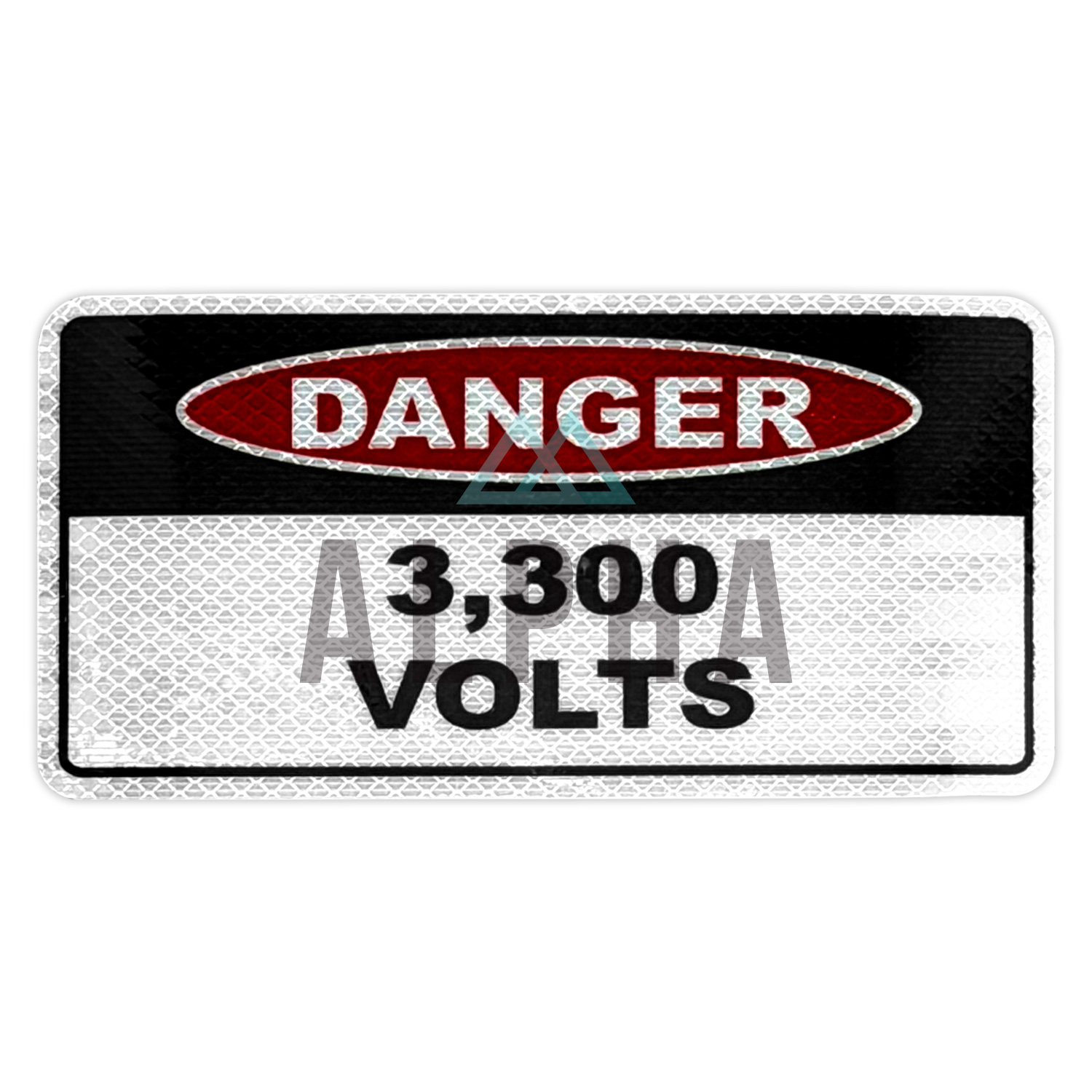 Danger 3300 Volts Decal
